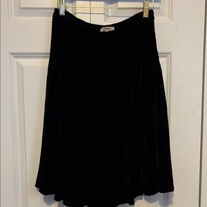 Burberry Black Velvet Skirt